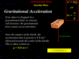 Inertial Mass - Nassau BOCES