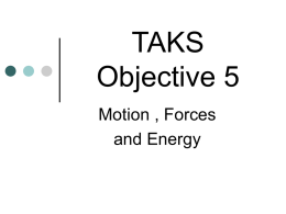 class_objective_5 IPC Motion, Forces and Energy