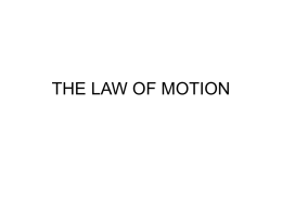 the law of motion