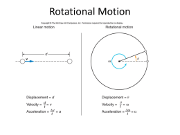 Ch10: Rotational Motion