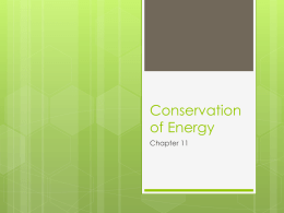 Conservation of Energy