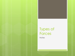 Types of Forces Notes