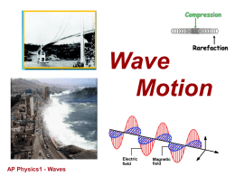 Introduction to Waves - Broadneck High School AP Physics 1