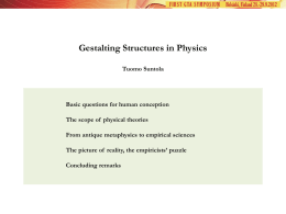 Gestalting Structures in Physics
