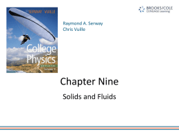 Rooney AP Physics - Ch 9 Solids and Fluidsx