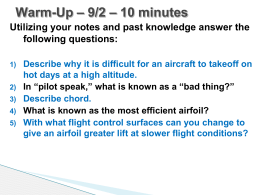 Sep 2 - Chap 3 - Principles of Flight