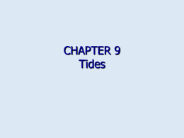Chapter 9: Tides