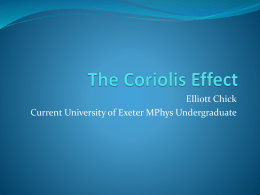 The Coriolis Effectm