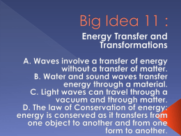 Energy Transfer and Transformations (6th Grade)