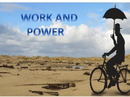 WORK AND POWER