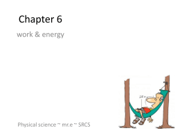 ch. 6 work and energy ppt
