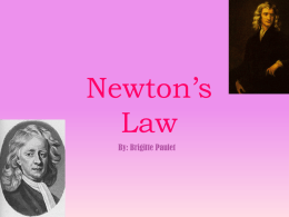 Newton*s Law - brgttpaulet