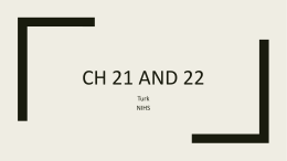 Ch 21 and 22 Powerpoint