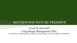 southwood nature preserve - University of Minnesota Duluth