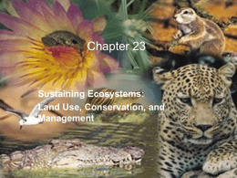 Chapter 25: Sustaining Wild Species - The Official Site