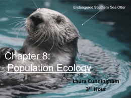 Chapter 8: Population Ecology