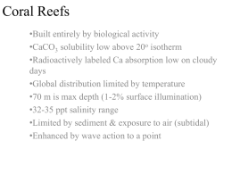 Coral Reef Processes (powerpoint)