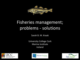 Fisheries management - CFP