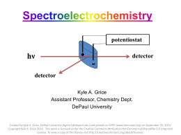 Five Slides About Spectroelectrochemistry (SEC)