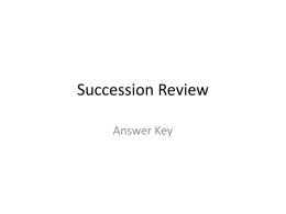 Succession Review Answers