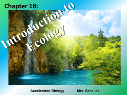 Chapter 18 NOTES - schallesbiology