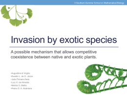 Invasion by Exotic Plants