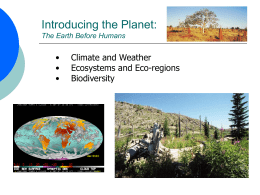 Introducing the Planet - Geography, Biomes, and Species Interactions