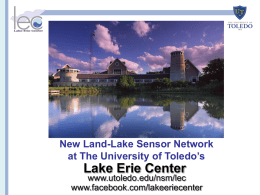 Lake sensor network - University of Toledo