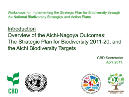 Presentation - Convention on Biological Diversity