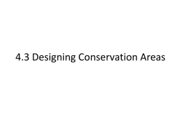 Designing Conservation Areas