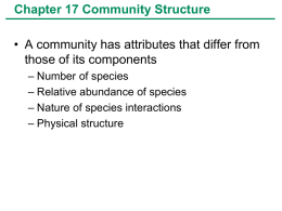 Describing communities