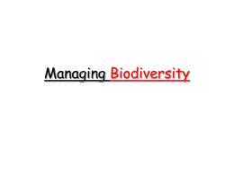 Managing Biodiversity - SLC Geog A Level Blog