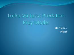 Lotka-Volterra Predator