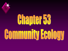 Community Ecology - Welcome to EZ Website