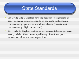 Biome Notes - Tuslaw Local School District