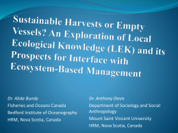 Sustainable Harvests or Empty Vessels? An Exploration of