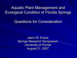 Aquatic Plant Management and Ecological Condition of
