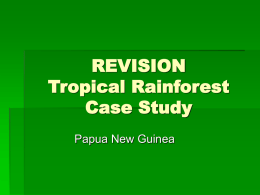 Tropical Rainforest Case Study