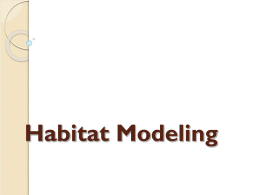 Habitat Modeling - Central Michigan University