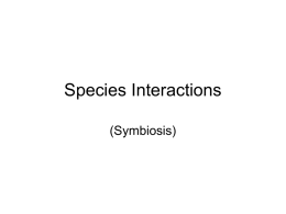 Species Interactions - MACscience | MAC Science learning