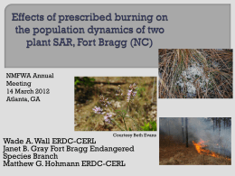 Simulated effects of prescribed burning on the population