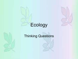 Ecology - science
