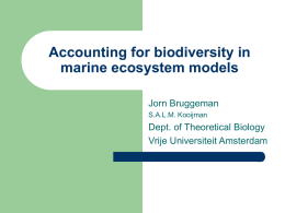 Accounting for biodiversity in marine ecosystem models