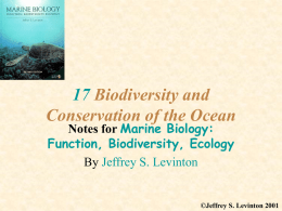 17 Biodiversity and Conservation of the Ocean