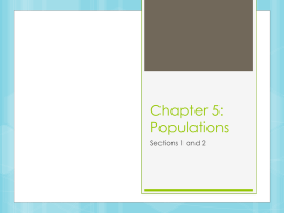 Chapter 5: Populations