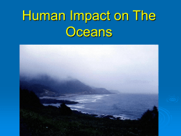 Human Impact on The Oceans