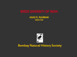 BIRDS AS INDICATOR SPECIES OF THE ENVIRONMENT AND …