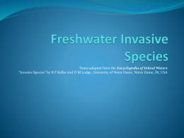Freshwater Invasive Species