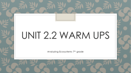 Unit 2.2 Warm Ups