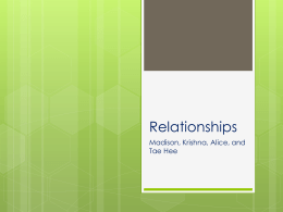 Relationships - River Dell Middle School